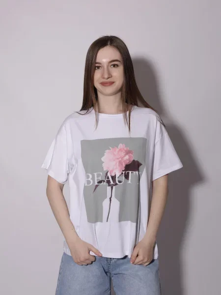Футболка ANDIN віскоза/поліестер білий