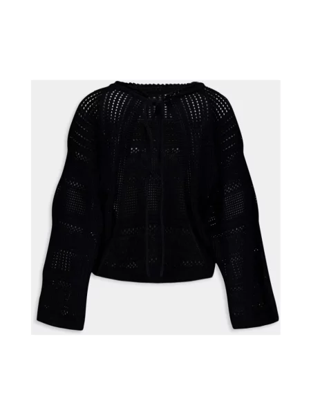 Haftowany sweter Stella Mccartney czarny