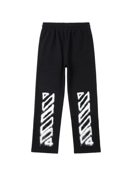 Τρέξιμο παντελόνι Off-white με σχέδιο με κορδόνι λευκό