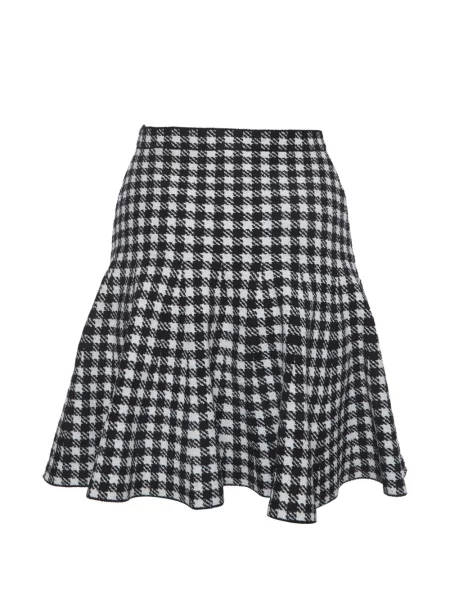 Fusta mini Sandro tricotate cu model pepito negru