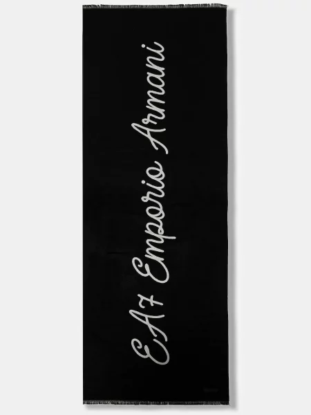 Шарф Emporio Armani візерунок чорний