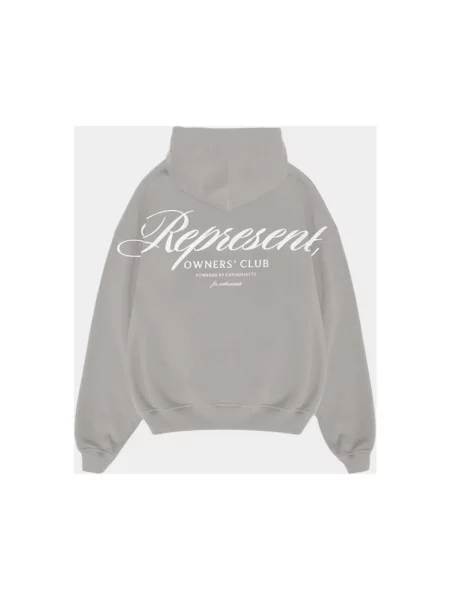Bluza z kapturem Represent szara