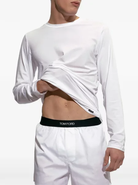 Lung tricou Tom Ford alb