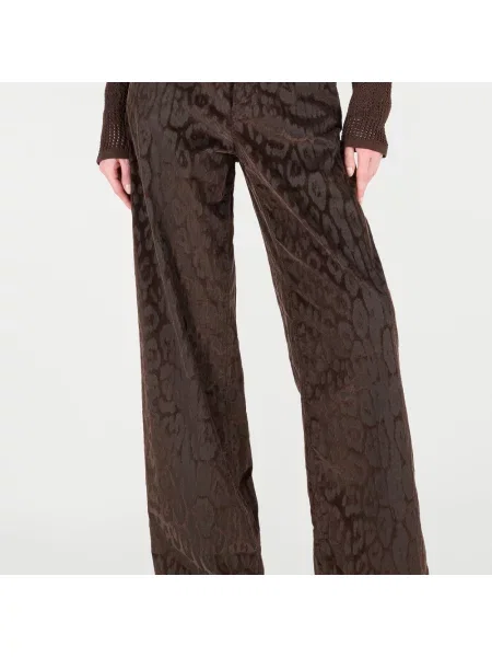 Spodnie Roberto Cavalli sztruksowe brązowe
