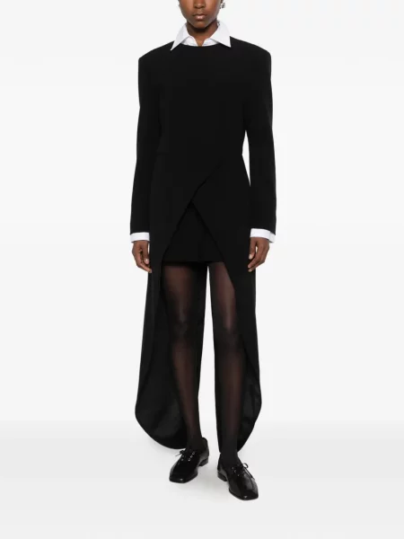 Salopetă Emporio Armani cu două rânduri de nasturi negru