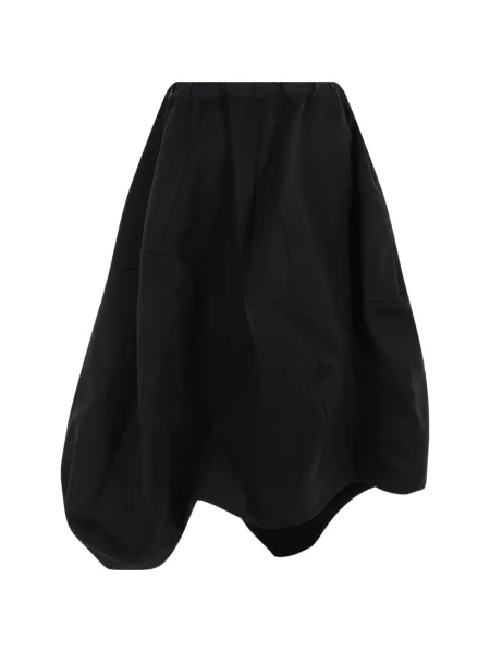 Fustă midi Comme Des Garçons asimetrică negru