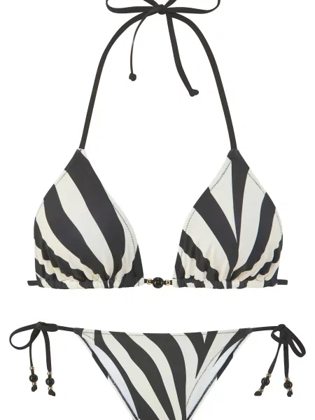 FRENCH CONNECTION Costum de baie două piese negru alb