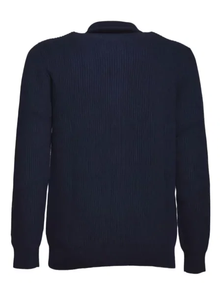 Cardigan Mc2 Saint Barth cu nervuri albastru