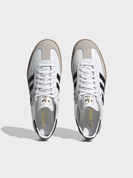 Кожаные кеды Adidas белые