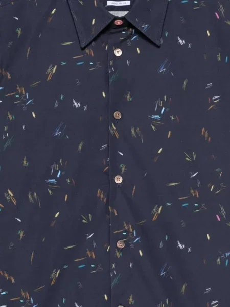 Lung cămașă Ps Paul Smith cu imagine albastru
