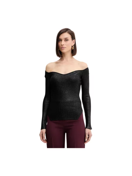 Dzianinowy sweter Simona Corsellini czarny