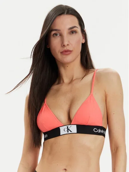 Calvin Klein Swimwear Bikini felső Koral
