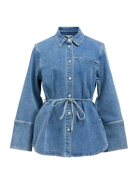 OBJECT Bluză OBJCARO denim albastru