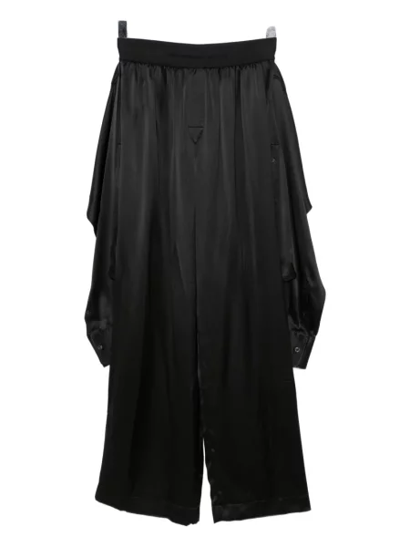 Pantaloni Alexander Wang de mătase negru