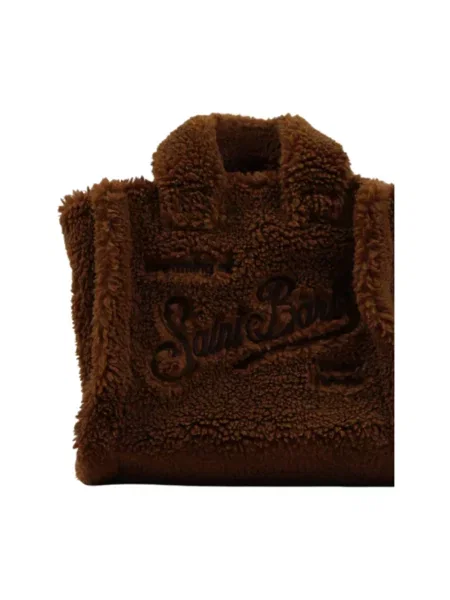 Torebka Mc2 Saint Barth typu teddy brązowa