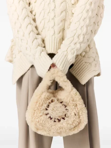 Báránybőr shopper táska Stella Mccartney autogrammal