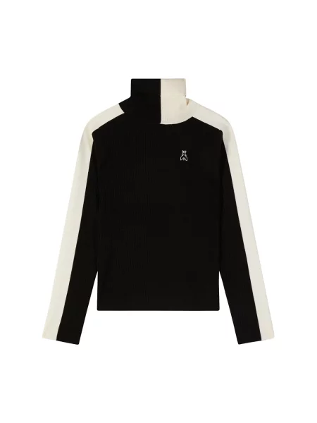 Sweter z golfem Patrizia Pepe do golfa czarny