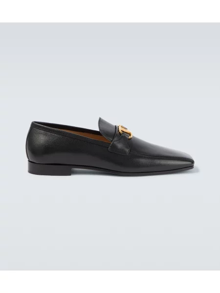 Pantofi loafer Valentino din piele negru
