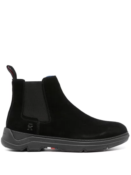 Botine Tommy Hilfiger din piele negru