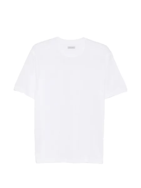 Tricou Stefano Ricci cu decolteu rotund alb