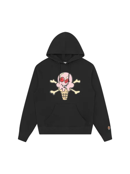 Bluza z kapturem Icecream z kapturem z nadrukiem czarna