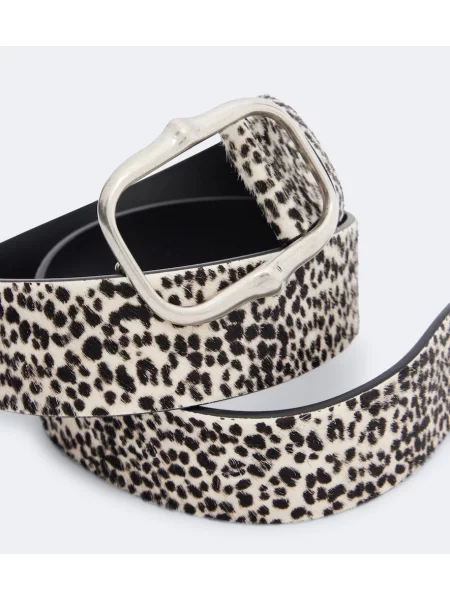 Curea Isabel Marant cu imagine cu model leopard negru