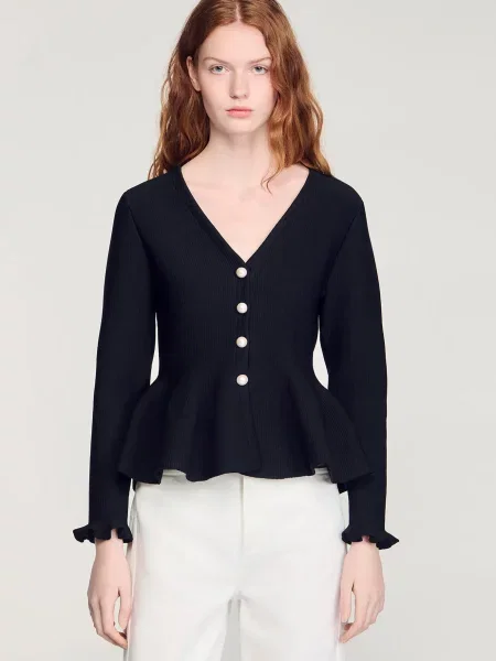 Кардиган Sandro чорний