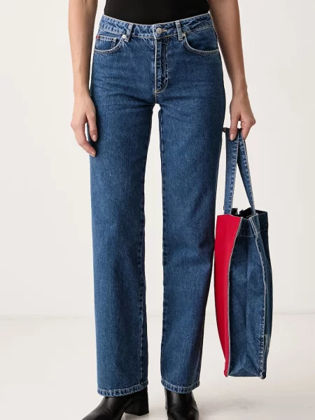Max&Co. blugi straight pentru femei LEGUME albastru