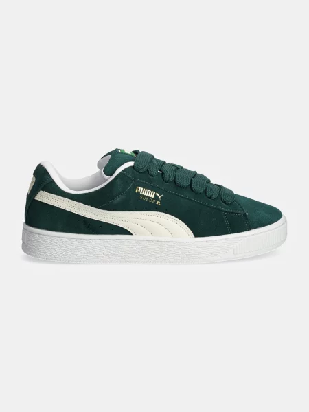 Шкіряні кросівки Puma Suede XL зелений