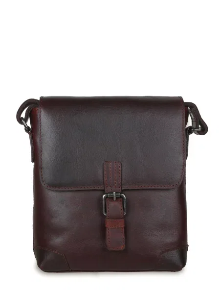Кожаная сумка через плечо Ashwood Leather коричневая