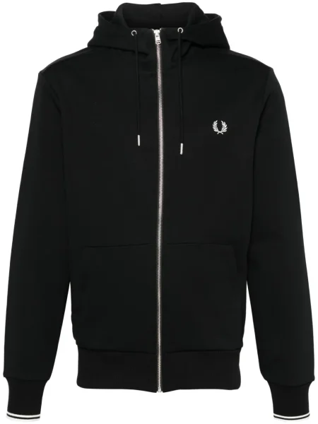 Geacă Fred Perry cu broderie negru