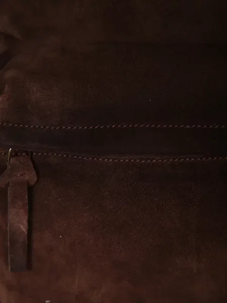 Rucsac Officine Creative din piele de căprioară maro