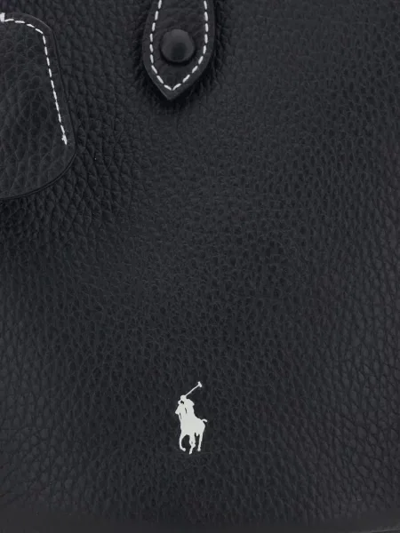 Δερμάτινο polo Polo Ralph Lauren μαύρο