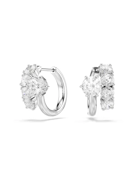 Swarovski Σκουλαρίκια MATRIX ασημί / διαφανές