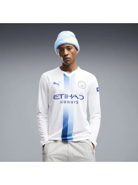 PUMA trzecia koszulka z długim rękawem Manchester City Akcesoria S biały