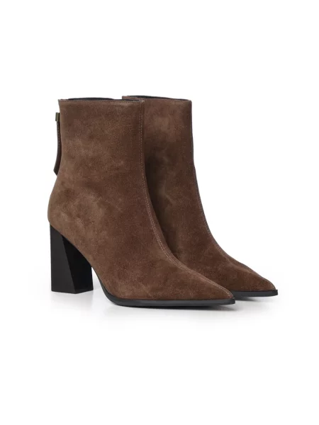 Kurt Geiger London botki zamszowe Richmond Ankle Boot brązowe