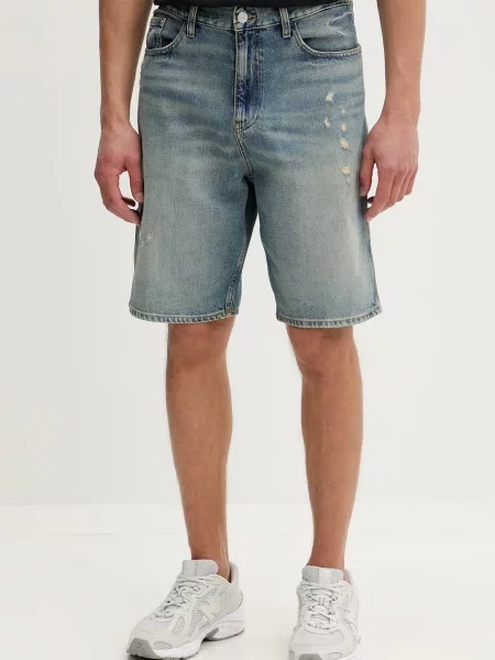 Tommy Jeans šortky džínové modré