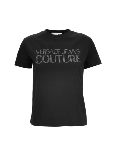 Koszulka polo Versace Jeans Couture czarna