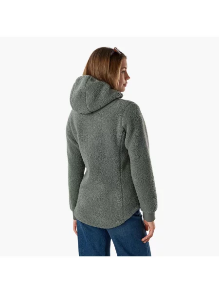 Bluza Polarowa Wędrówki Kobieta Lofoten Szybkoschnący niebieska
