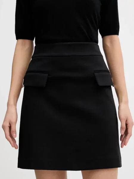 Karl Lagerfeld fustă mini drept negru