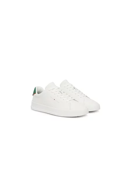 Kožené tenisky Tommy Hilfiger biela