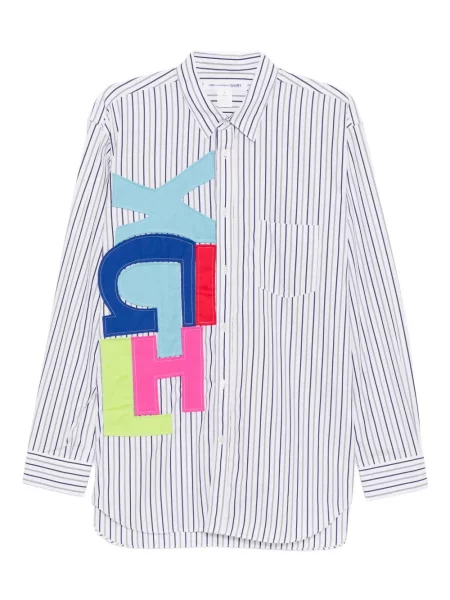 Prugasta košulja Comme Des Garçons Shirt bijela