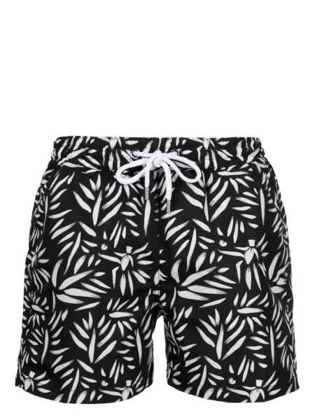 Slip de baie Frescobol Carioca cu imagine cu imprimeu abstract negru