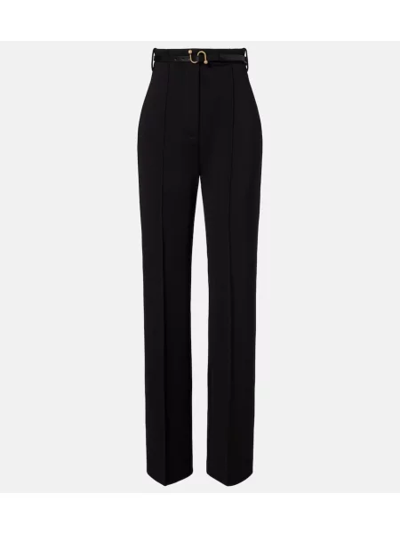 Cu centură pantaloni Sportmax negru
