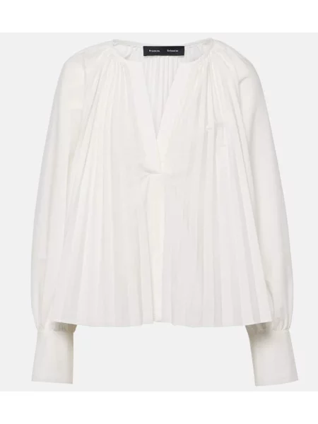 Bluză Proenza Schouler din poplin alb