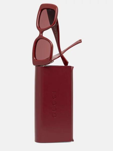 Солнцезащитные очки Gucci бордовые