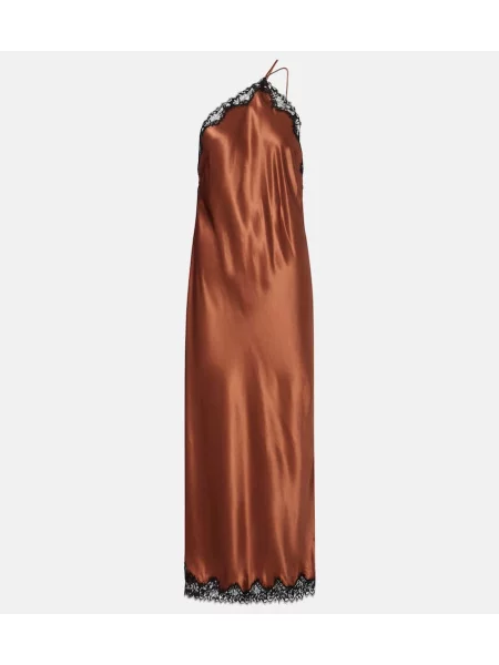 Rochie midi Rixo din satin până la genunchi de costum