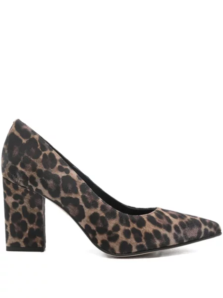 Pantofi cu toc Pedro Miralles cu imagine cu model leopard maro