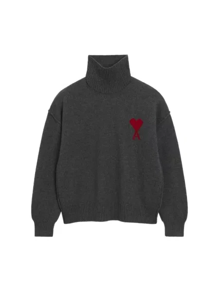 Sweter Ami Paris szary