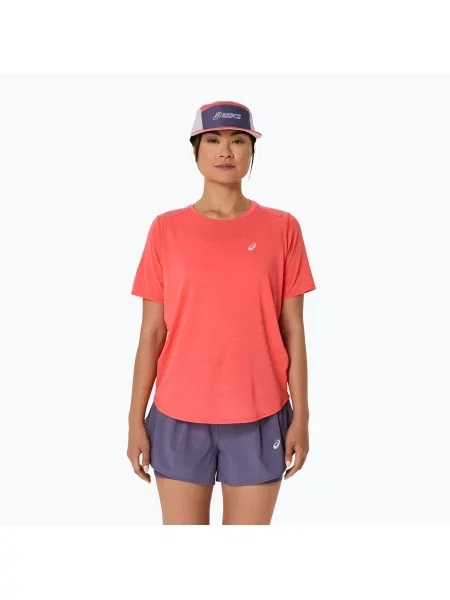 Női ASICS Road Top korallzátony futópóló. Méret: XS
